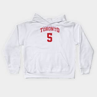 Toronto Basketball - Player Number 5 Kids Hoodie